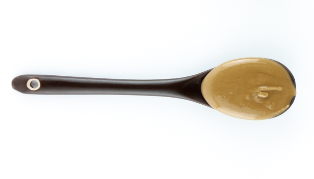 Peanut Butter Alternatives - Sunbutter on a spoon